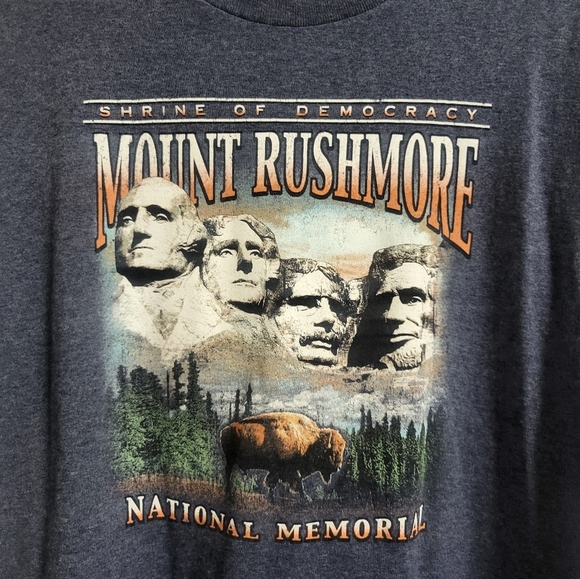 Mens Y2K T-Shirt - Size XL- Mount Rushmore - Picture 3 of 3